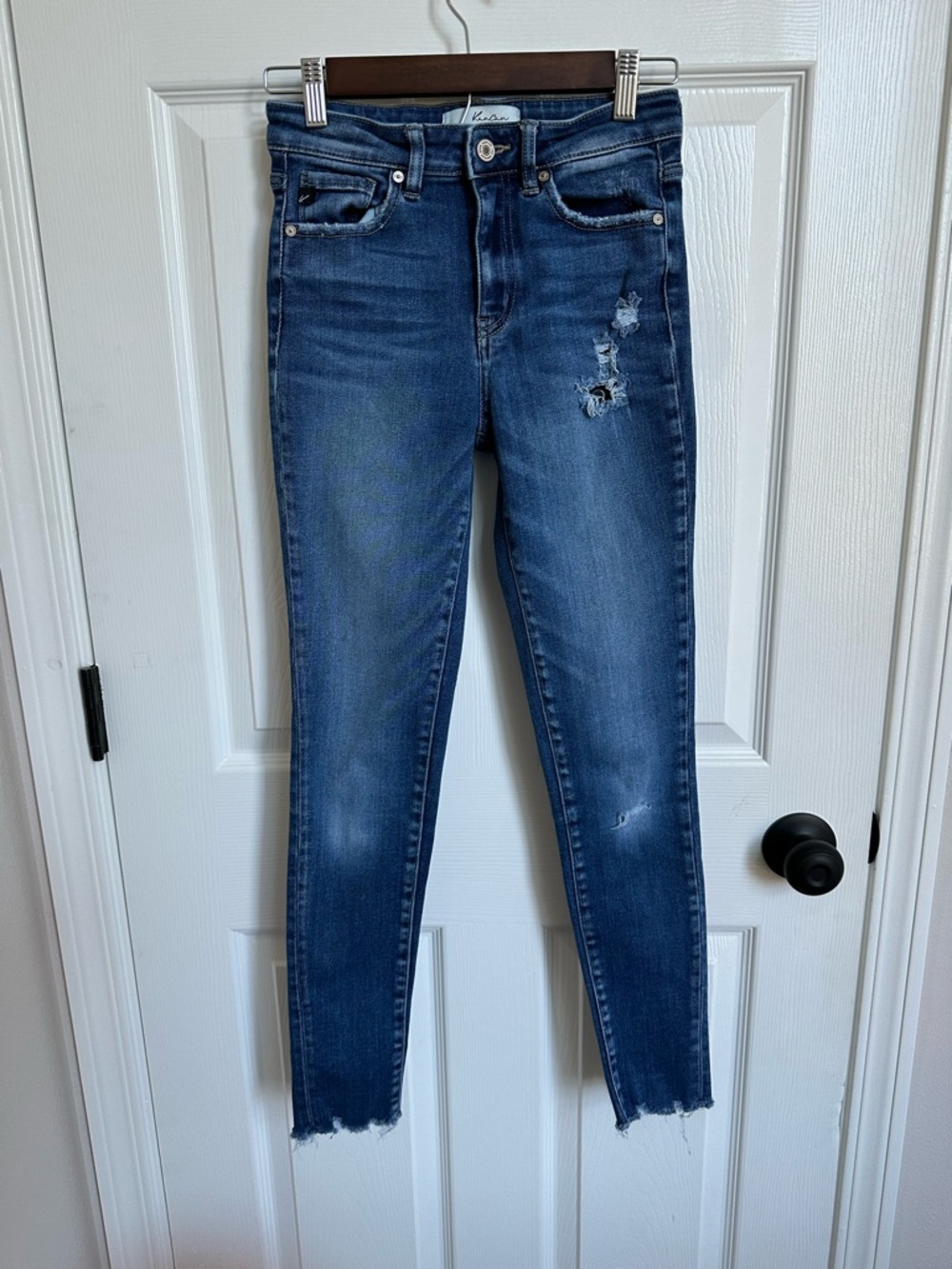 KanCan Dark Blue Distressed Skinny Jeans